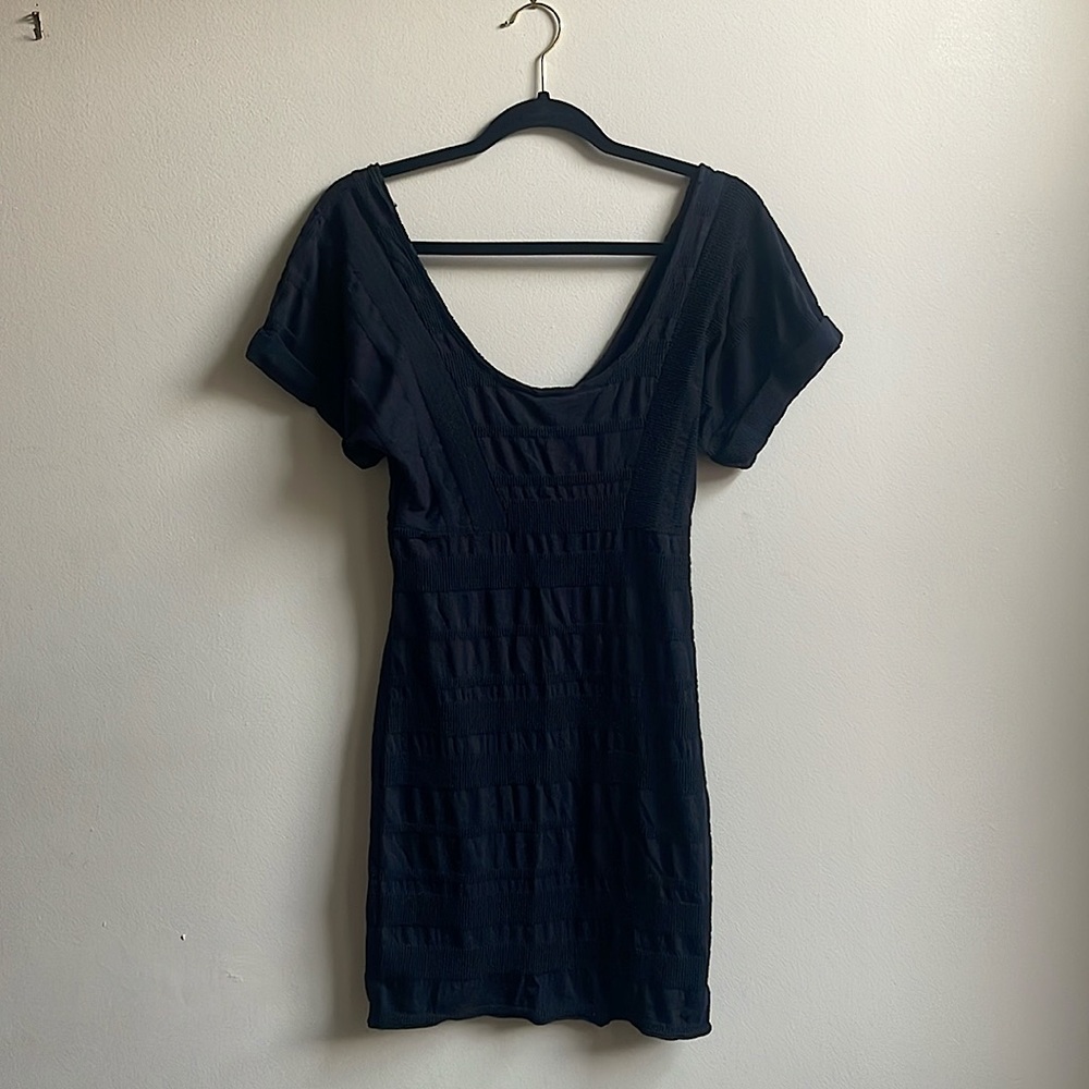 Free People geometric textured LBD, size Small